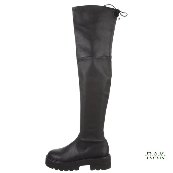 STUART WEITZMAN "Lowland Ultra Lift" Over The Knee Leather Boots | US 8.5 | $995 - Picture 6 of 9